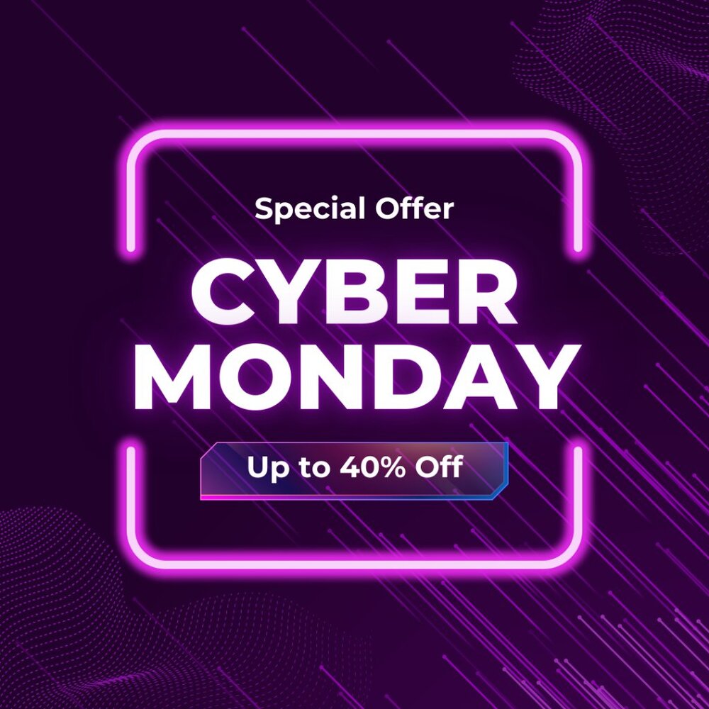 Cyber Monday Sale ⏰